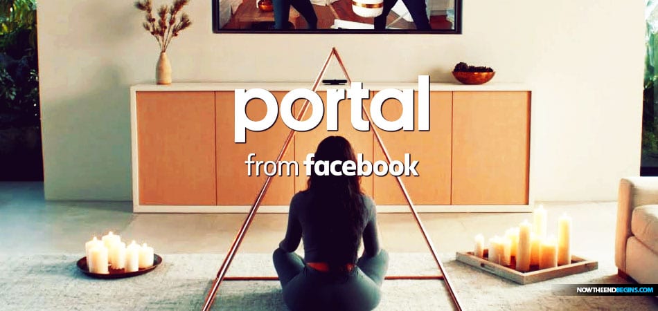 Portal from Facebook features New Age witch Mrs. Kanye West ritualistically lighting candles before entering into a meditation portal for a Kundalini yoga session where the 'serpent spirit' is awakened.
