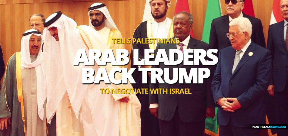 Arab leaders back Trump peace plan tells Palestinians to negotiate with Israel