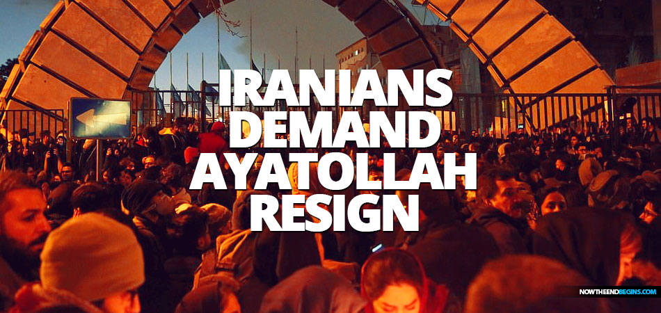 Iranians have gathered in the streets of Tehran to demand the resignation of Ayatollah Seyed Ali Khamenei
