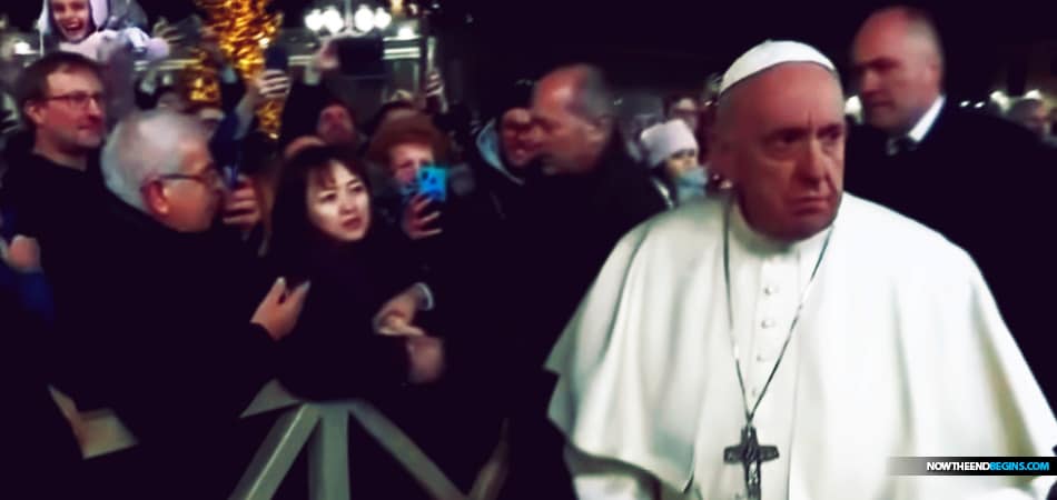 Pope Francis has apologized after slapping a woman’s hand as he greeted pilgrims at the Vatican on New Year’s Eve.