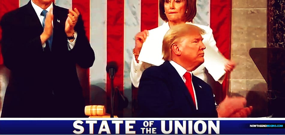 Nancy Pelosi dramatically ripped up her copy of Trump's speech on-camera.