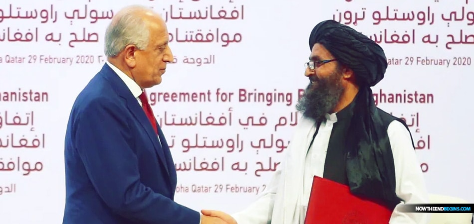 The United States and Taliban signed a peace deal Saturday in Qatar aimed at bringing an end to the war in Afghanistan.