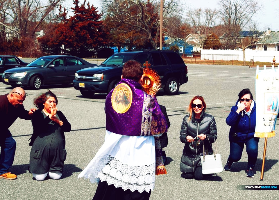 In the parking lot of the Northfield church, parishioners praying decades of the Rosary — and keeping 6 feet of distance between each other — saw Manuppella off as he was picked up from the parish rectory early Wednesday afternoon. A fellow priest, Father John Seo, joined him on the trip.