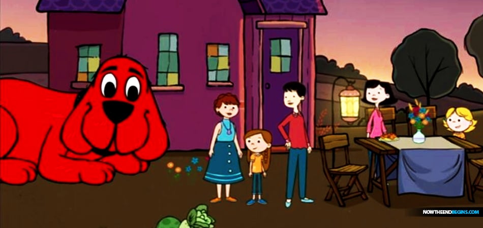 After a seventeen-year production hiatus, PBS has rebooted its enduring favorite, Clifford the Big Red Dog, but with one jarring change: The series now features a child with two lesbian 'moms'.  