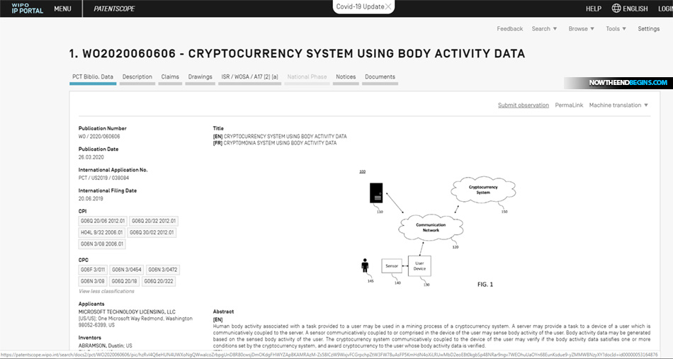 Microsoft Cryptocurrency System Using Body Activity Data