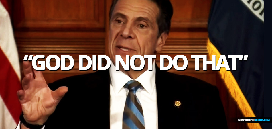 While discussing the effects of COVID-19 on New York State, including a plateauing of total hospital admissions and a decline in net hospitalizations and ICU admissions, Democratic Gov. Andrew Cuomo said "the number is down because we brought the number down. God did not do that...."
