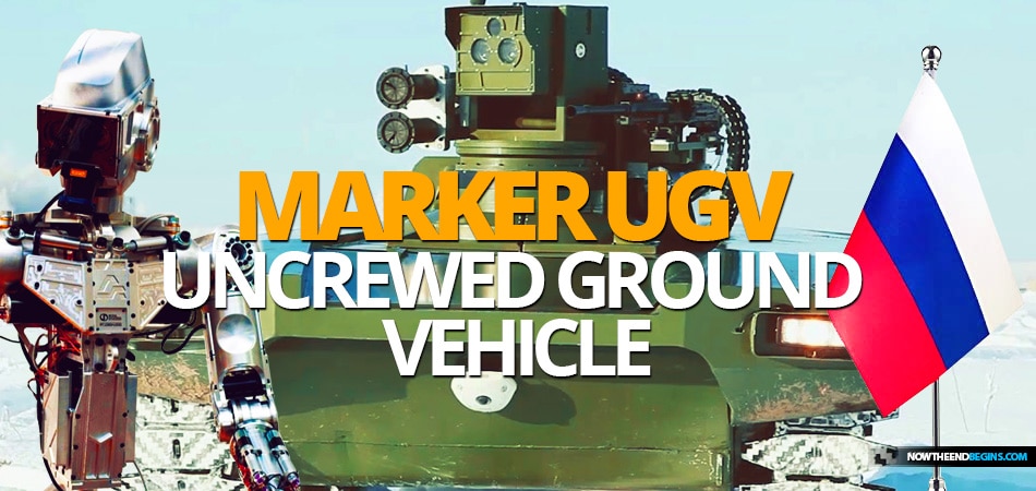 Russia testing the new Marker UGV Uncrewed Ground Vehicle Platform military defense system that uses robot soldiers and unmanned tanks. Magog is rising up.