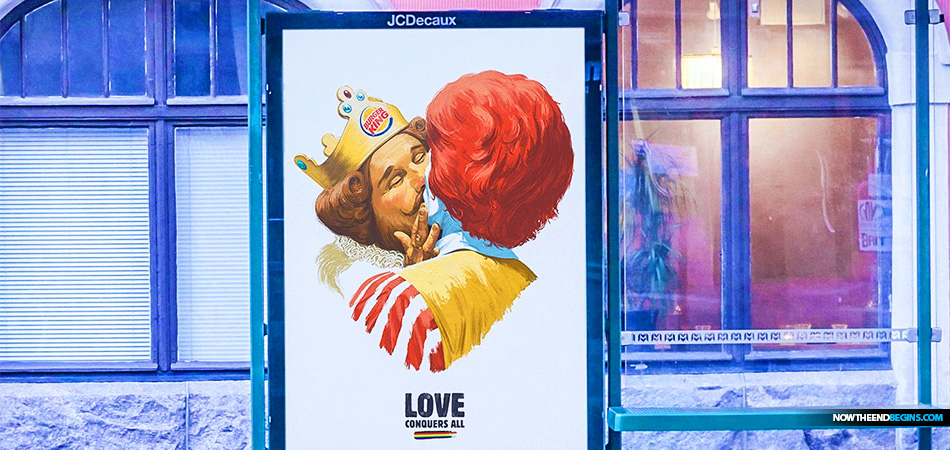 love-conquers-all-burger-king-kissing-ronald-mcdonald-lgbtq-ad-sodom-gomorrah-end-times