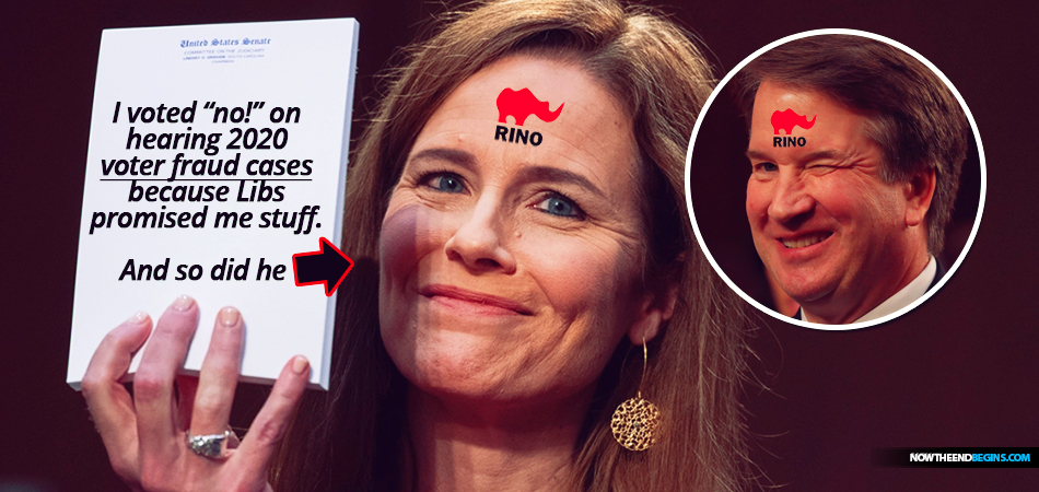 brett-kavanaugh-amy-coney-barrett-side-with-liberals-vote-no-on-hearing-2020-election-voter-fraud-cases-biden-george-soros-donald-trump