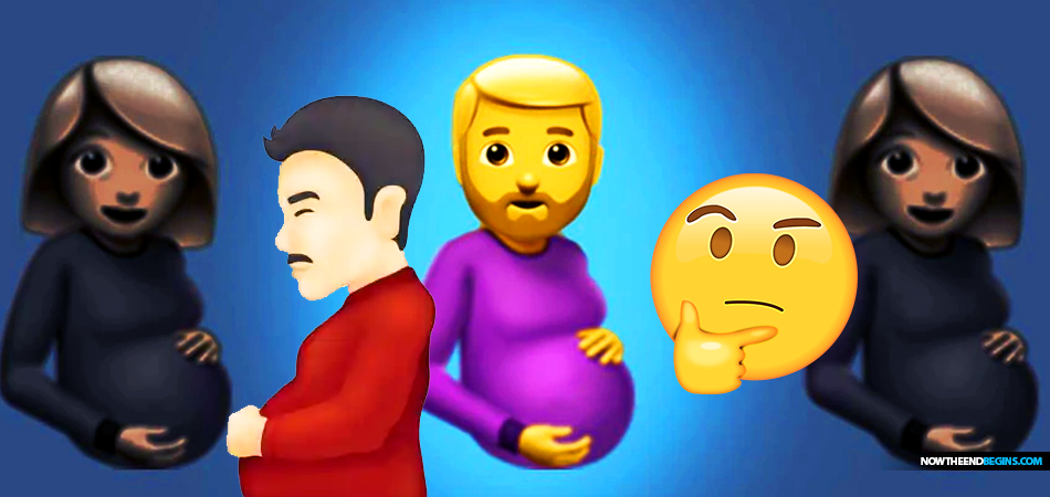 pregnant-man-emoji-transgender-delusion-end-times-deception-trans-lgbtq