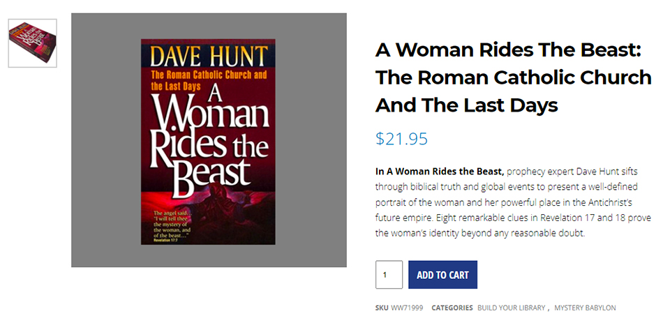 a-woman-rides-the-beast-dave-hunt-roman-catholic-church-revelation-17-nteb-christian-book-store-saint-augustine-florida-chrislam