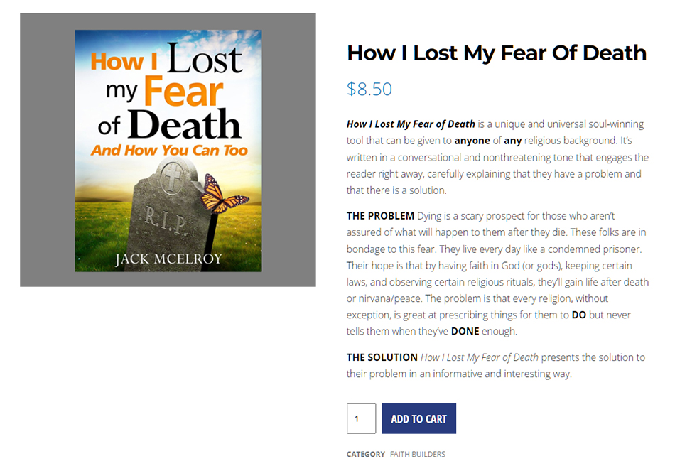 how-i-lost-my-fear-of-death-jack-mcelroy-king-james-bible-believers-christian-bookstore-saint-augustine-florida