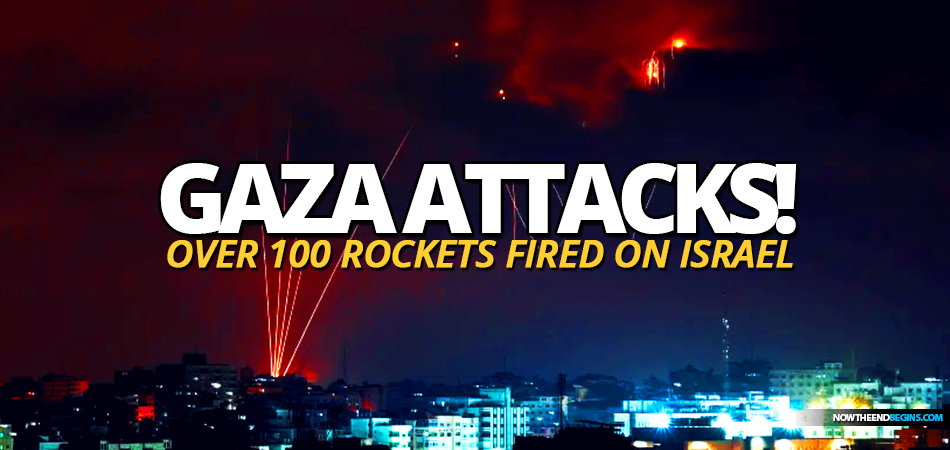 palestinian-islamic-jihad-fires-over-100-rockets-from=gaza-into-isreal-end-times-bible-prophecy-nteb