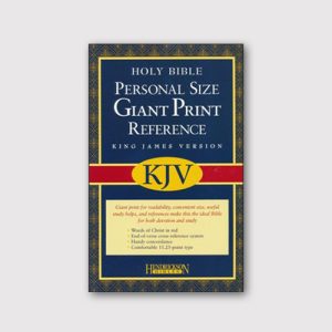 KJV Personal Reference Giant Print Bible Imitation Leather Black Front