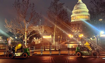security-fences-goes-up-over-washington-capitol-as-joe-biden-prepares-state-of-the-union-sotu-2024-teleprompter-speech