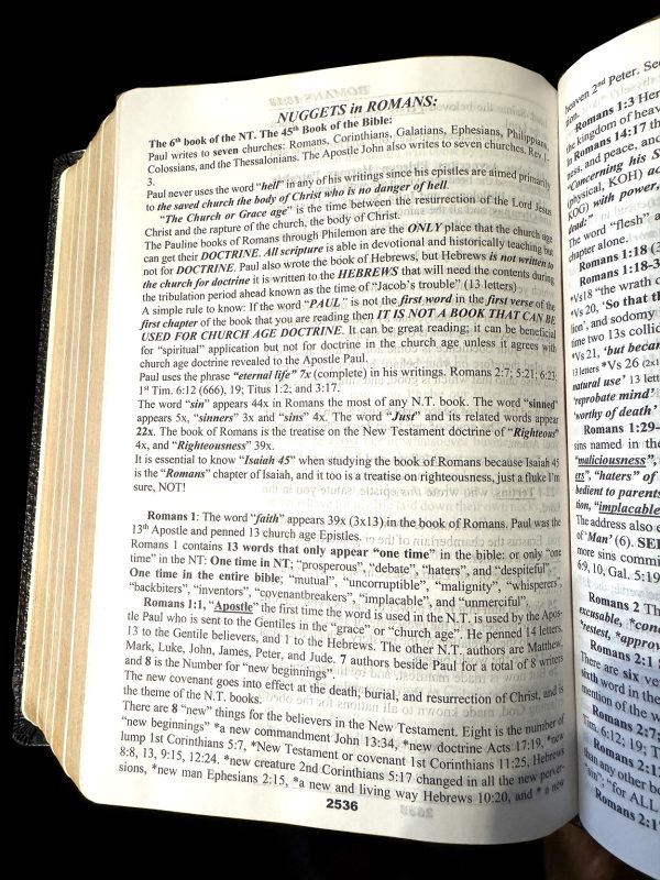 KJV Note Takers First Mention Study Bible Large Print Lambskin - Kevin Mann - Image 3