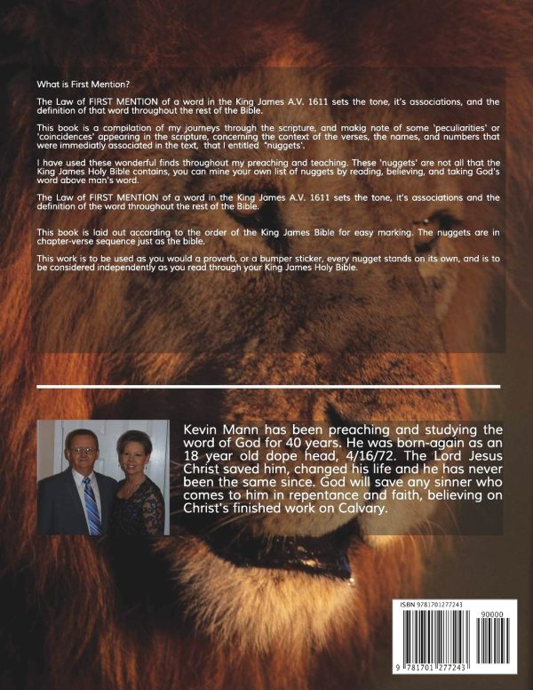 First Mention Nuggets in the King James Holy Bible: Volume One Genesis To Esther - Mann - Image 2