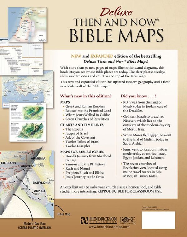 Deluxe Then and Now Bible Maps Hardcover - Rose Publishing - Image 4