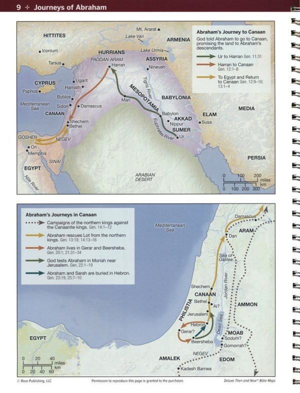 Deluxe Then and Now Bible Maps Hardcover - Rose Publishing - Image 3