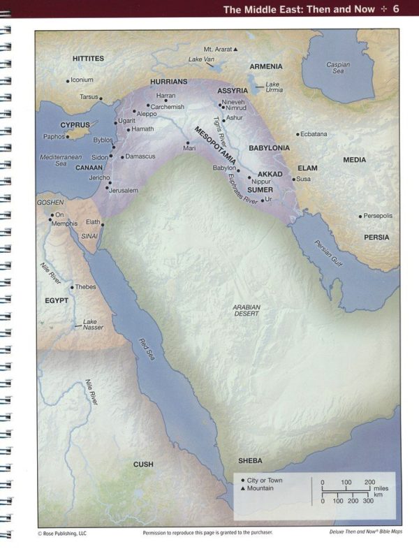 Deluxe Then and Now Bible Maps Hardcover - Rose Publishing - Image 2