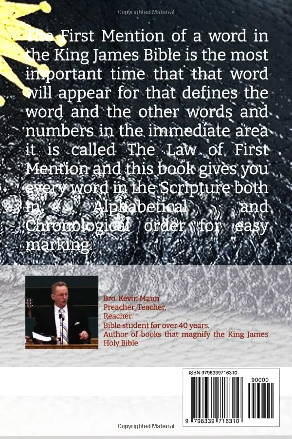 First Mention Words In Your King James Bible Alphabetically And Chronologically - Mann - Image 2