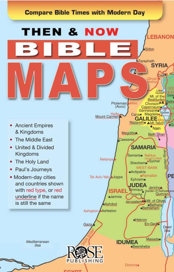 Then & Now Bible Maps Pamphlet - Rose Publishing - Image 5