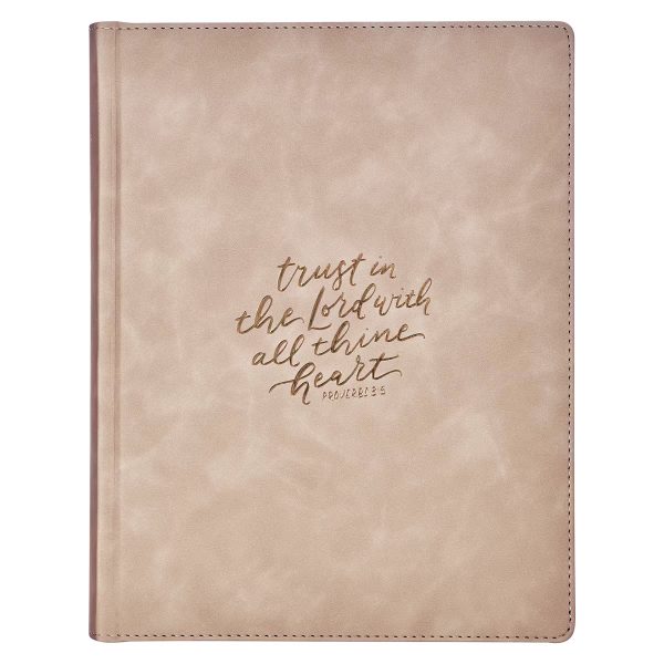 Trust Taupe Faux Leather Large Print King James Version Note-Taking Bible - Image 6