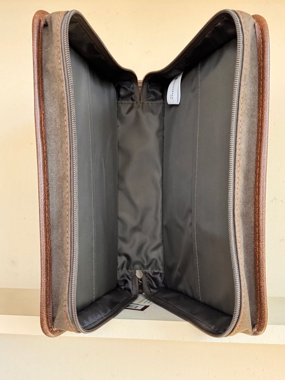 Aviator Book and Bible Cover - Brown Suede - Image 3