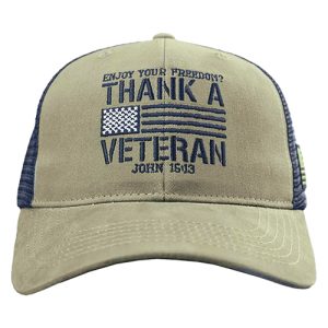 HOLD FAST Mens Cap Thank A Veteran Flag