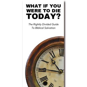 What If You Were To Die Today? - Gospel Tract From Broken Pieces Ministries
