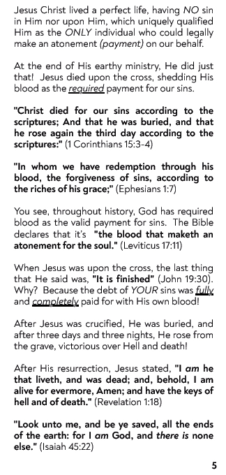 What If You Were To Die Today? - Gospel Tract From Broken Pieces Ministries - Image 6