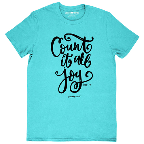 grace & truth Womens T-Shirt Count It All Joy By Kerusso