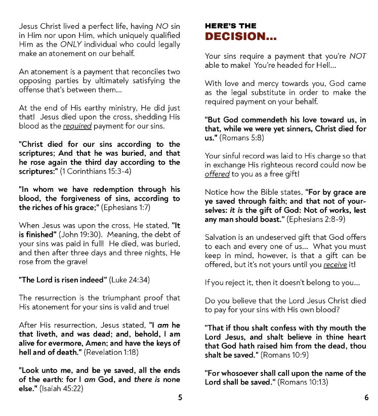 What If You Were To Die Today? - Gospel Tract From Broken Pieces Ministries - Image 3