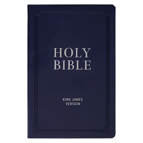 Black Faux Leather King James Version Gift Bible