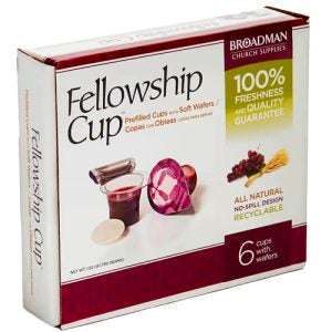 Fellowship Cup® - Prefilled Communion Cups (6 Count): Includes Juice and Wafer