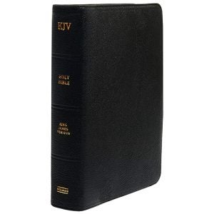 King James Study Bible Thumb Indexed In Premium Goatskin - Holman