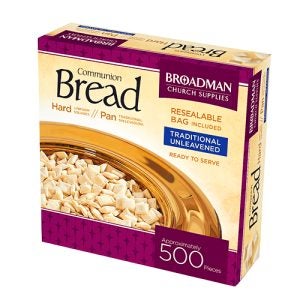 Communion Bread - Hard Uniform Squares (500 Pieces): Resealable Bag Included / Traditional Unleavened / Ready to Serve