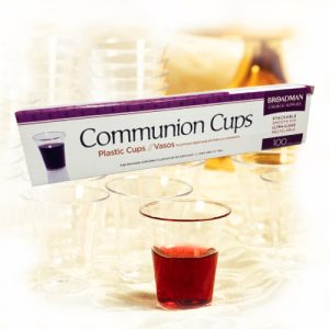 Communion Cups - Plastic Cups (Box of 100): Stackable / Smooth Rim / Ultra-Clear / Recyclable