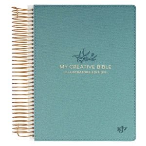 Teal Faux Leather Hardcover My Creative Bible Illustrators Edition