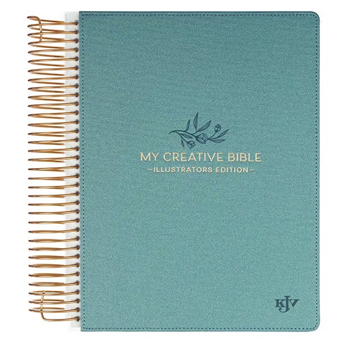 Teal Faux Leather Hardcover My Creative Bible Illustrators Edition