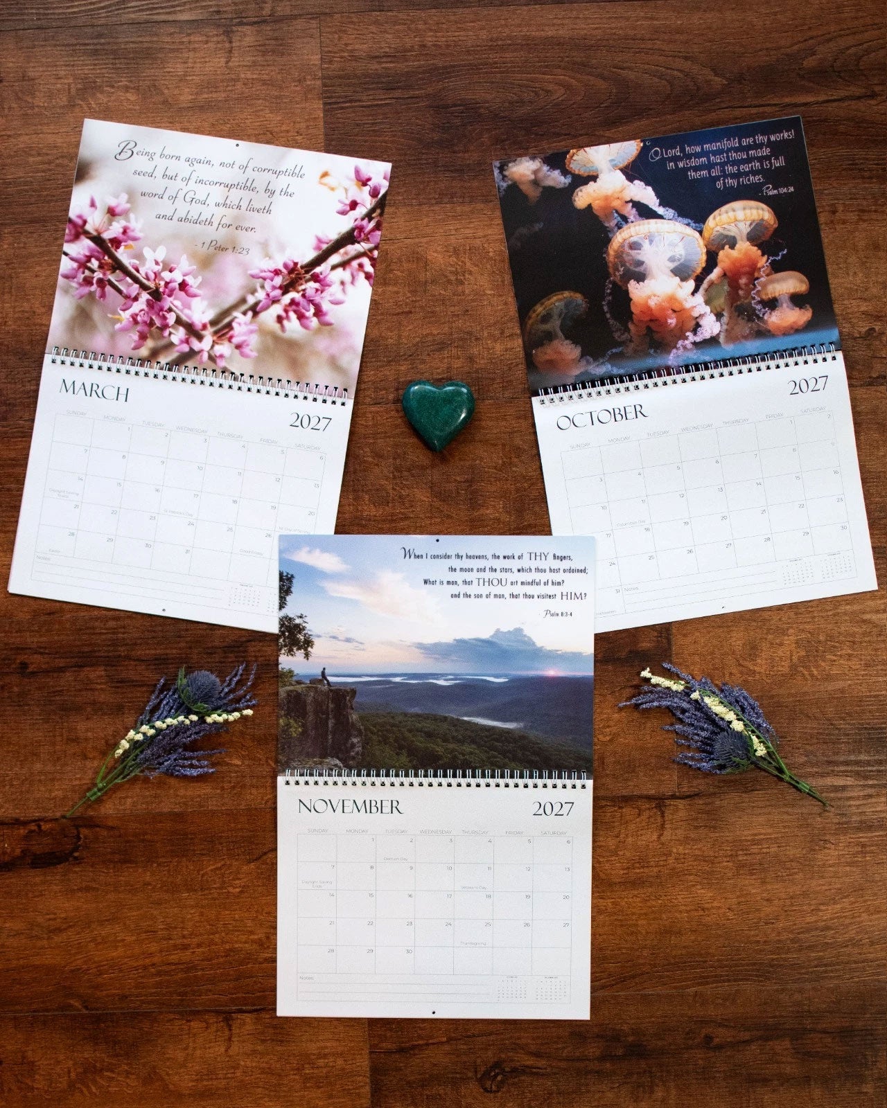 2027 King James Bible Scripture Wall Calendar - Image 3