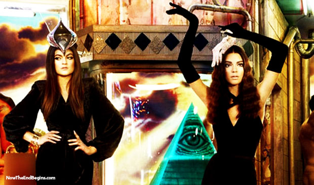 kim-kardashian-kanye-west-illuminati-hollywood-christmas-card-beyonce-satanist